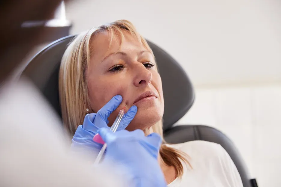 A Woman Getting Dermal Fillers