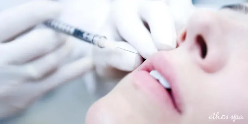 Close Up of Cosmetic Botox Injection