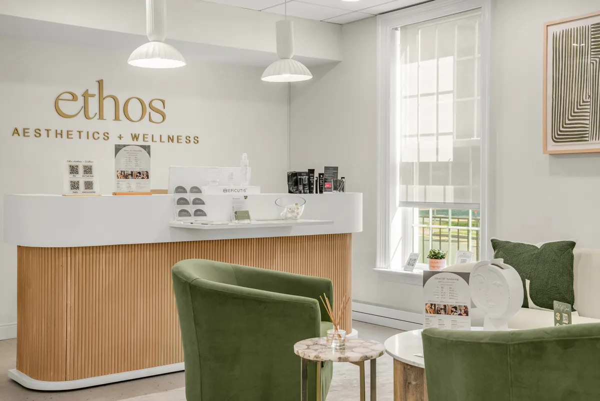 Ethos Aesthetics lobby and reception